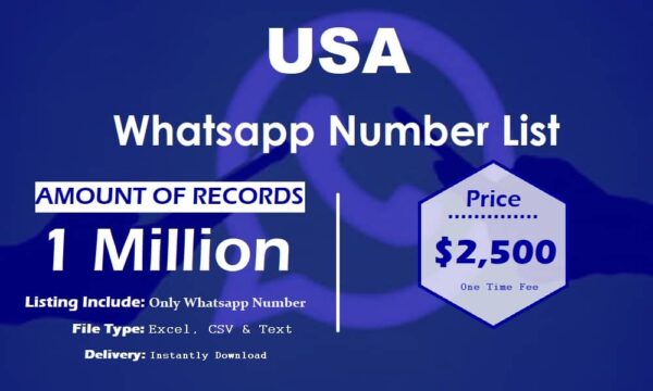 USA Customer service WhatsApp Data 100K