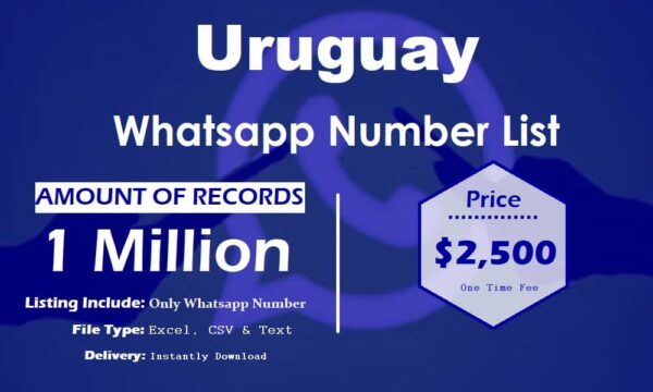 Uruguay Customer service WhatsApp Data 500K