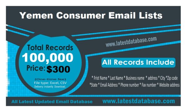 Yemen Customer service Email Datas