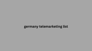 germany telemarketing list 